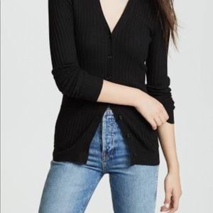 Vince XS ribbed cardigan - Gray